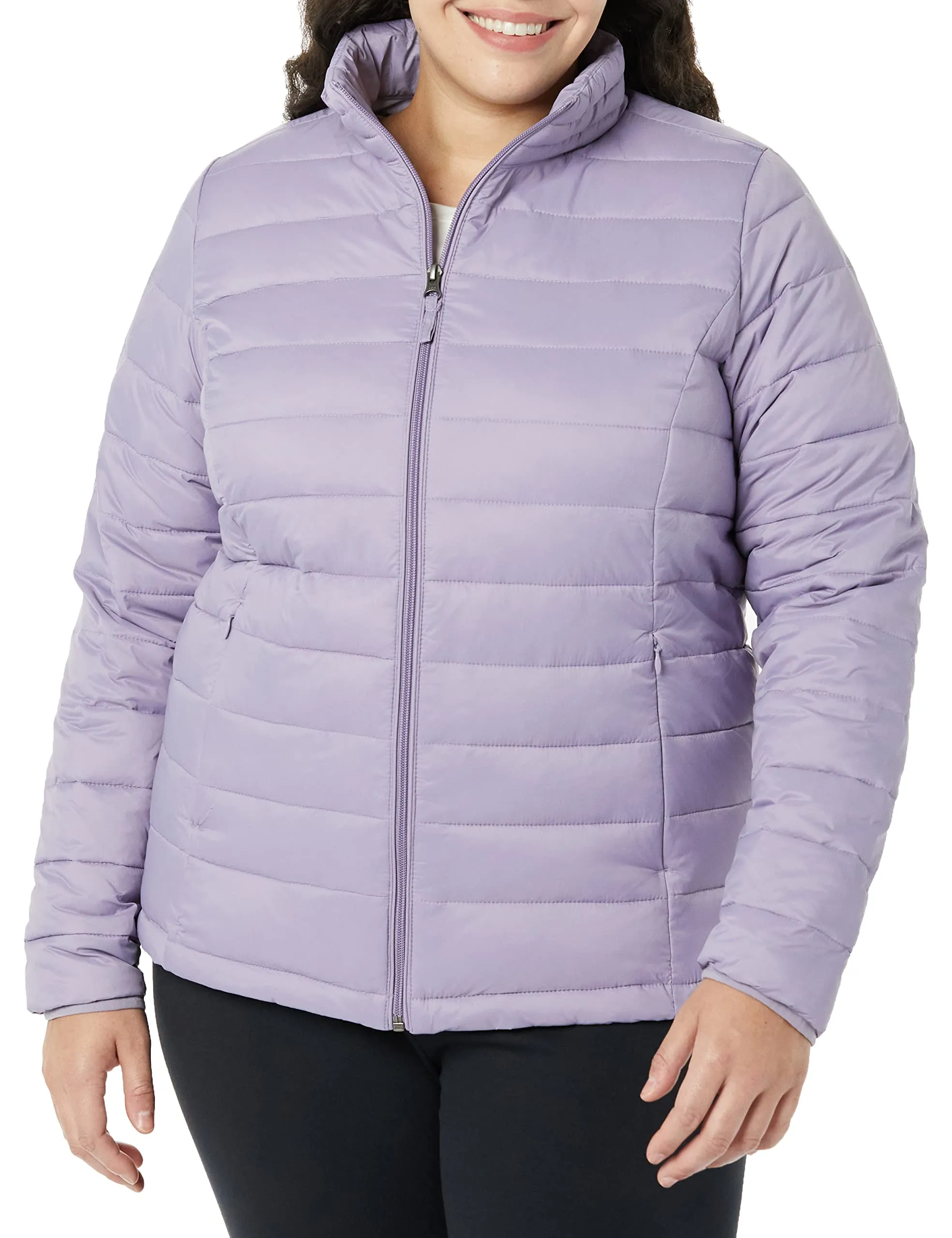 Amazon Essentials Piumino Leggero a Maniche Lunghe Resistente all'Acqua Ripiegabile (Disponibile in Taglie Forti) Donna, Dusty Grape, XS