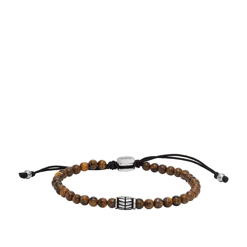 Fossil Bracciale Da Uomo, Lunghezza: 250 mm, Larghezza: 4 mm Bracciale In Acciaio Inossidabile Argento, JF04413040