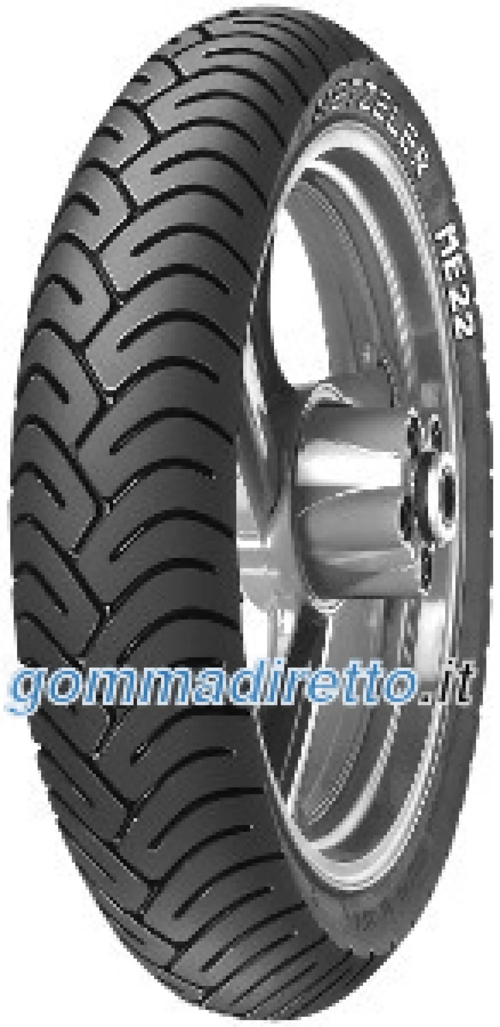 Metzeler ME22 ( 3.50-18 RF TT 62P ruota posteriore, M/C, ruota anteriore )