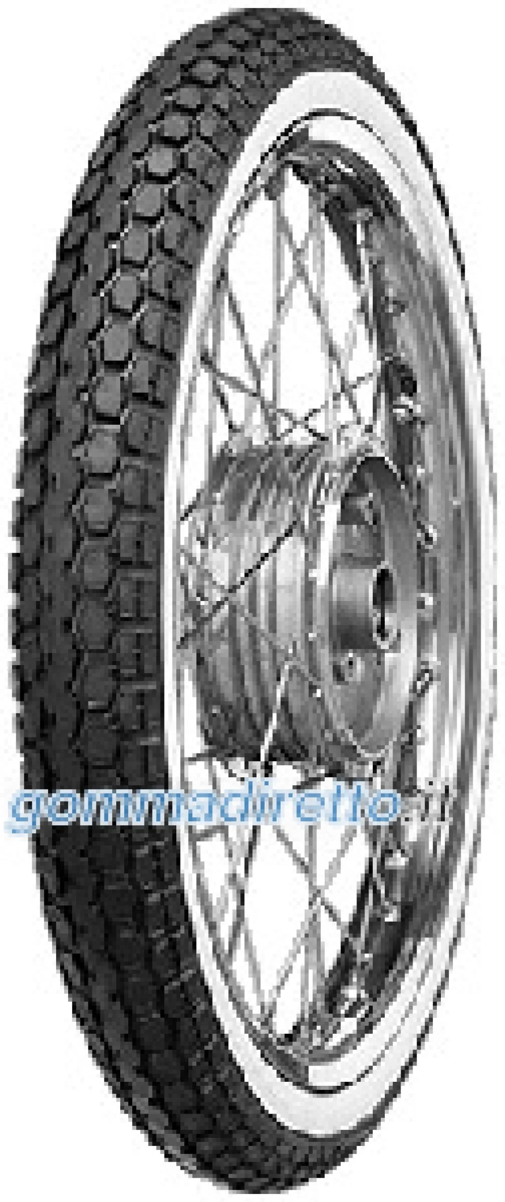 Continental KKS10 WW ( 2 1/4-19 RF TT 41B ruota posteriore, ruota anteriore WW )