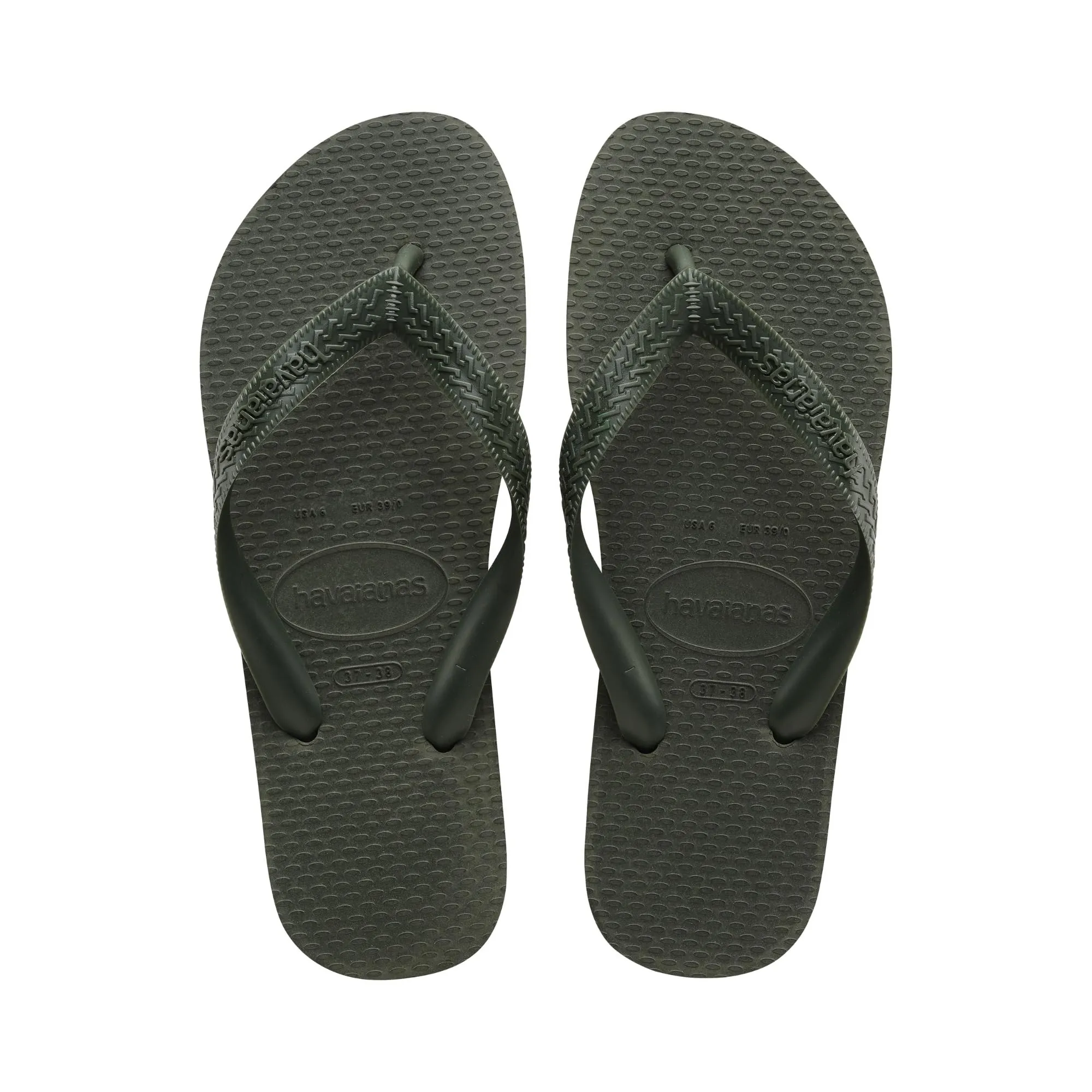 Havaianas Top Color Unisex - Adulto FlipFlop Green Olive/Green Olive 43 EU