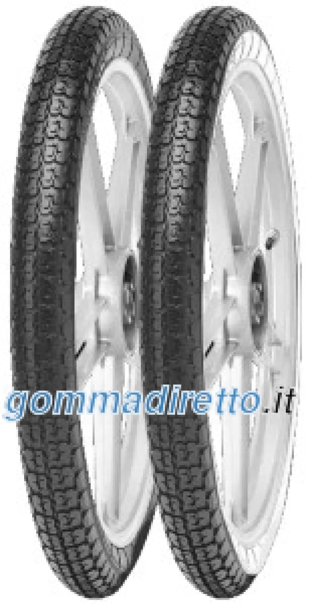 Mitas B4 ( 2 1/2-17 TT 43J doppia indentificazione 2.50-17, ruota posteriore, ruota anteriore )
