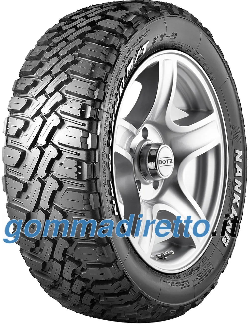Nankang NK 4X4WD M/T FT-9 255/70 R16 115/112Q OWL - immagine 1