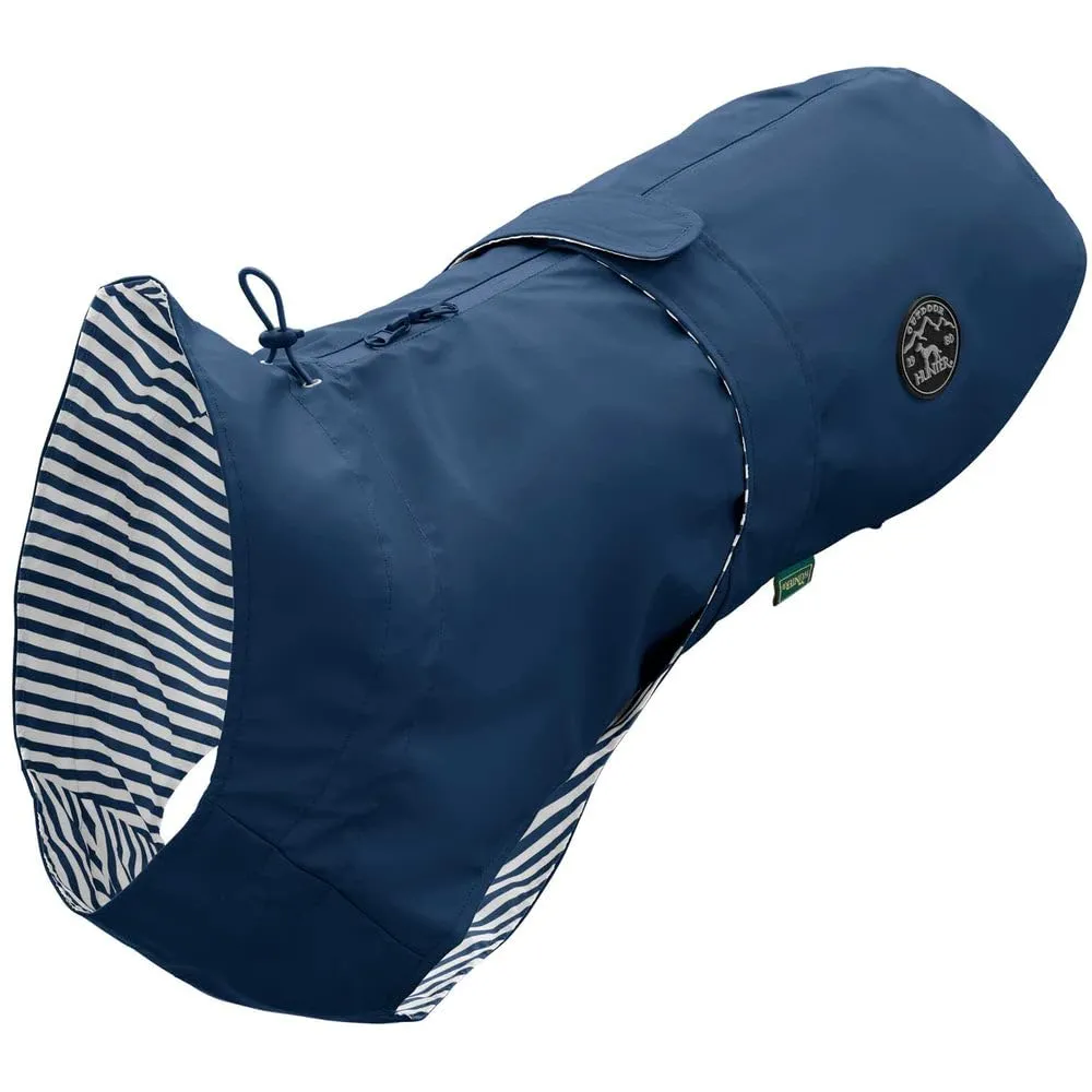 HUNTER impermeabile per cani MILFORD, colore: blu, vestibilità ergonomica per una protezione ottimale, regolabile individualmente, facile da pulire e lavabile a 30 °C, taglia: 35