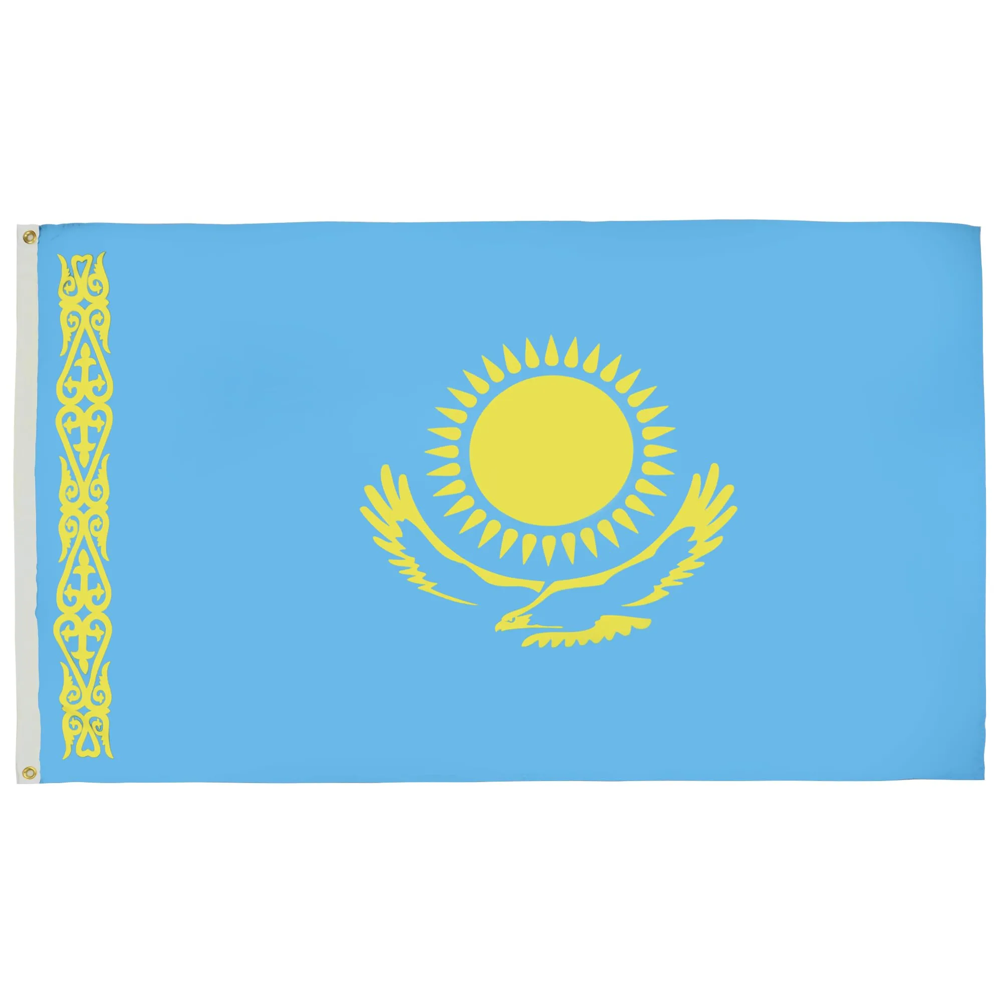 AZ FLAG Bandiera Kazakistan 250x150 cm Kazaka Poliestere 100D 2 Occhielli