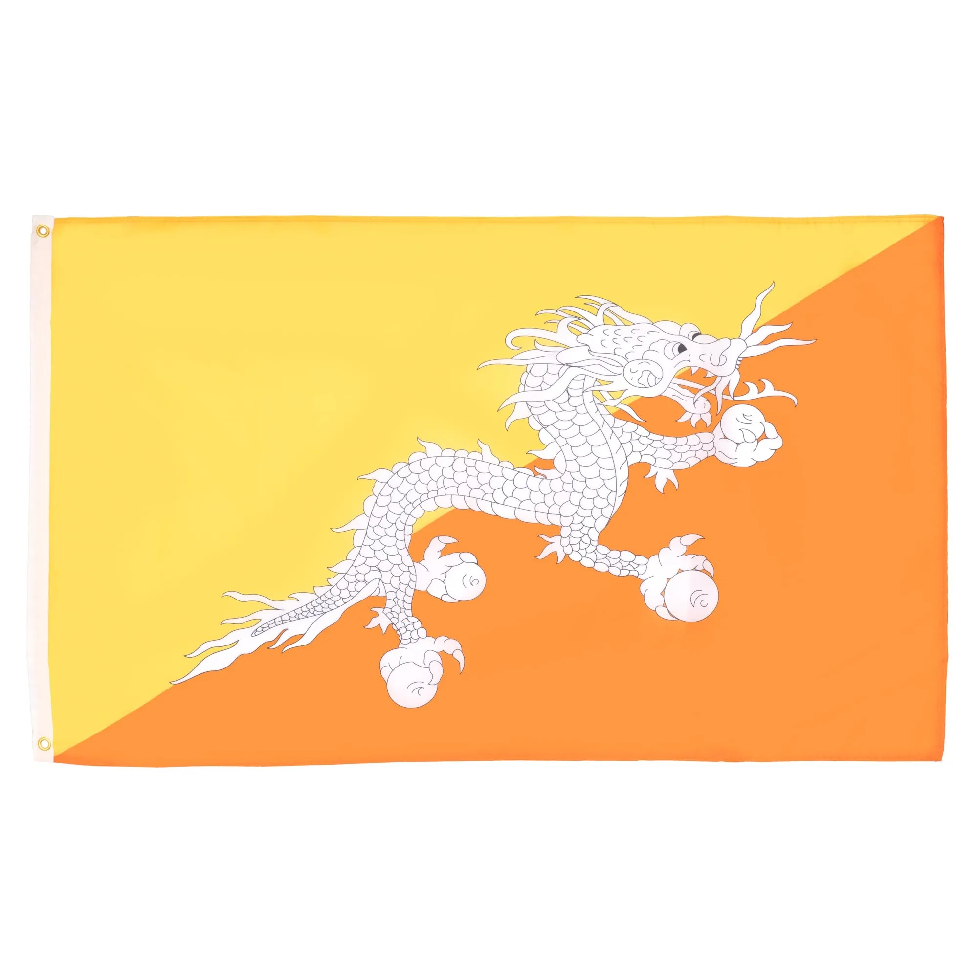 AZ FLAG Bandiera Bhutan 250x150 cm Bhutanese Poliestere 100D 2 Occhielli