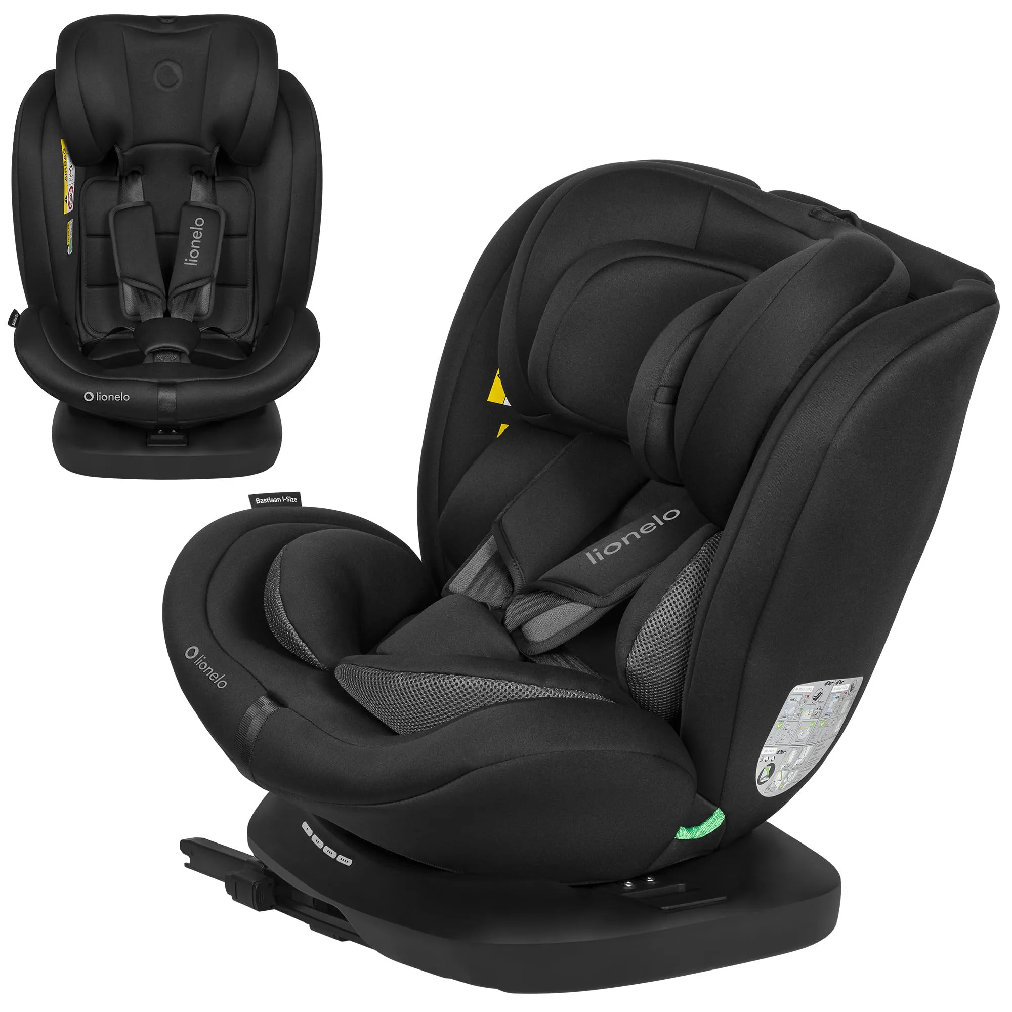 LIONELO Bastiaan i-Size Seggiolino Auto Evolutivo 4 in 1 40-150 cm ISOFIX
