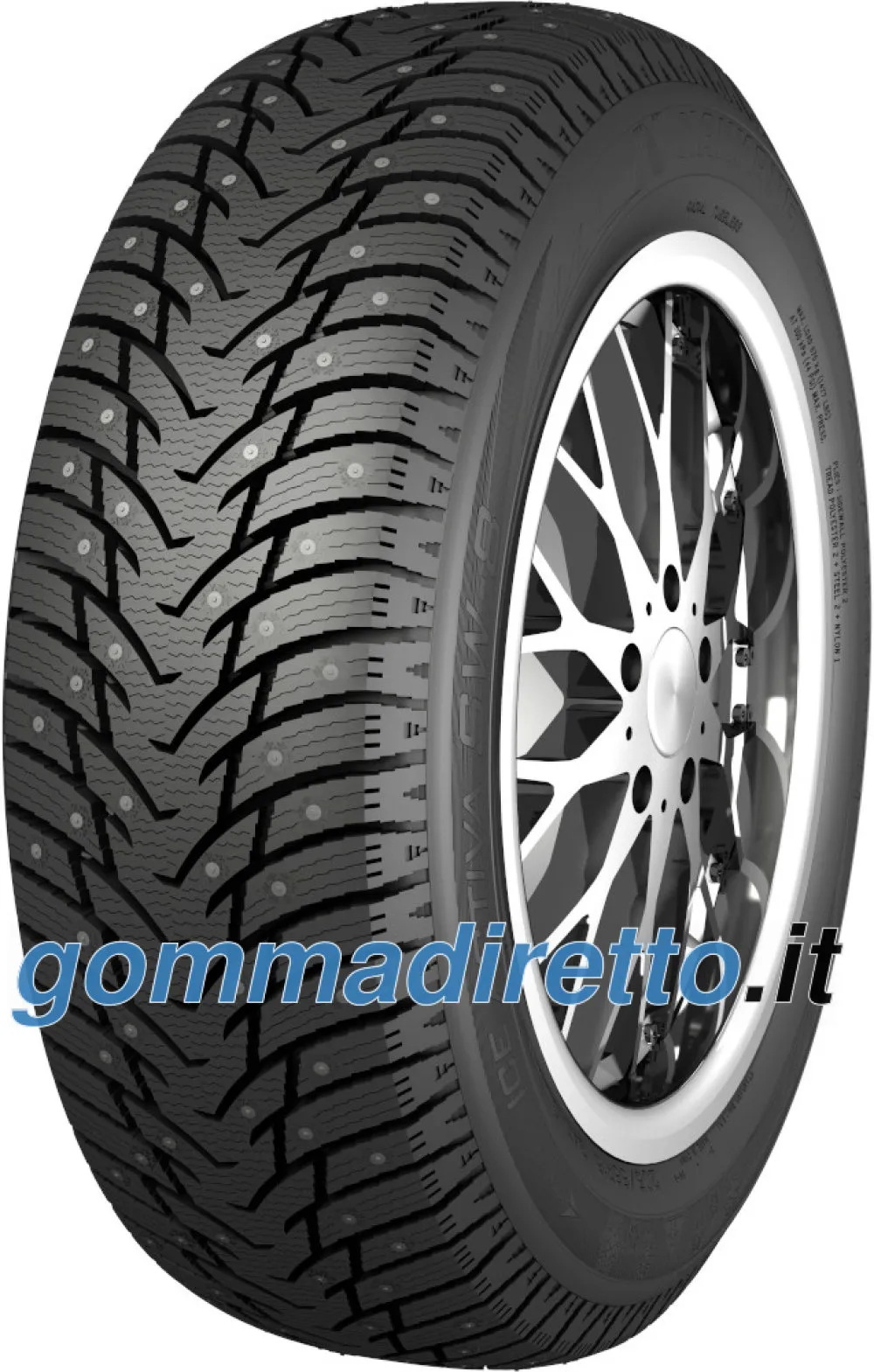 Nankang Ice Activa SW-8 235/35 R19 91H XL Studded Tyre with Rim Protection (MFS) - immagine 1