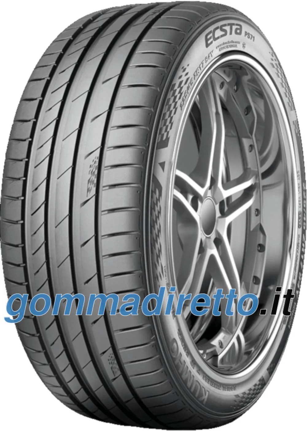 Kumho Ecsta PS71 XRP 225/40 ZR18 88Y Run Flat - immagine 1