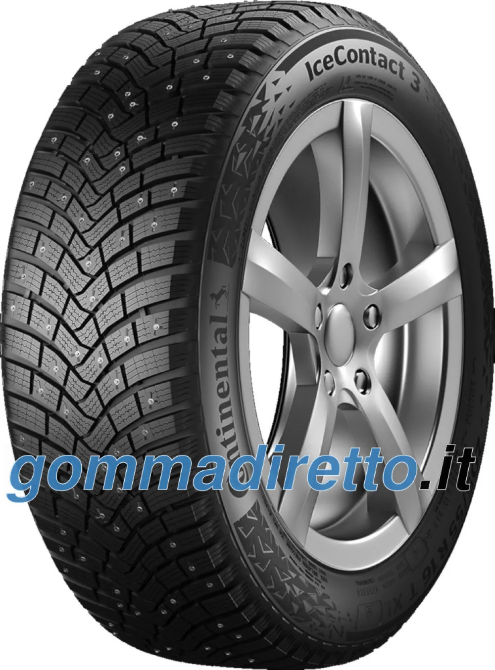 Continental IceContact 3 235/35 R19 91T XL Studded Tyre with Rim Protection - immagine 1