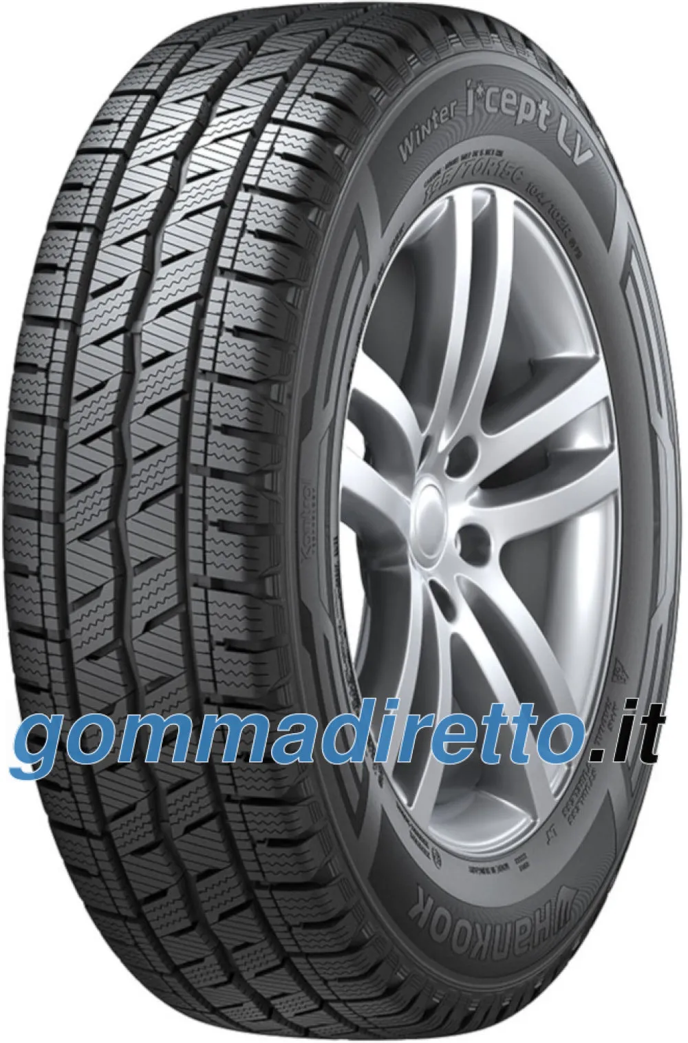 Hankook Winter i*cept LV RW12 ( 195/60 R16C 99/97T 6PR SBL DOT2022 )