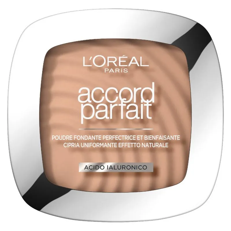 L'Oreal Accord Parfait Cipria Uniformante Effetto Naturale 4.N