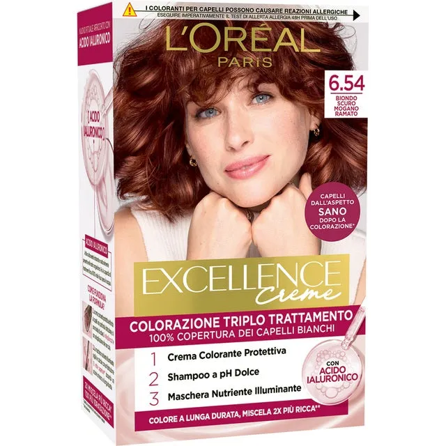 L'Oreal Excellence Creme 6.54 Biondo Scuro Mogano