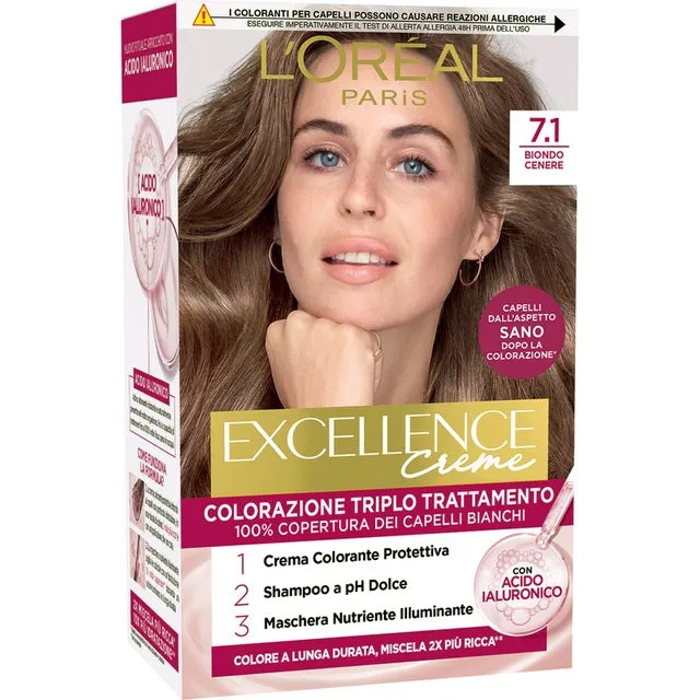L'Oreal Excellence Creme 7.1 Biondo Cenere