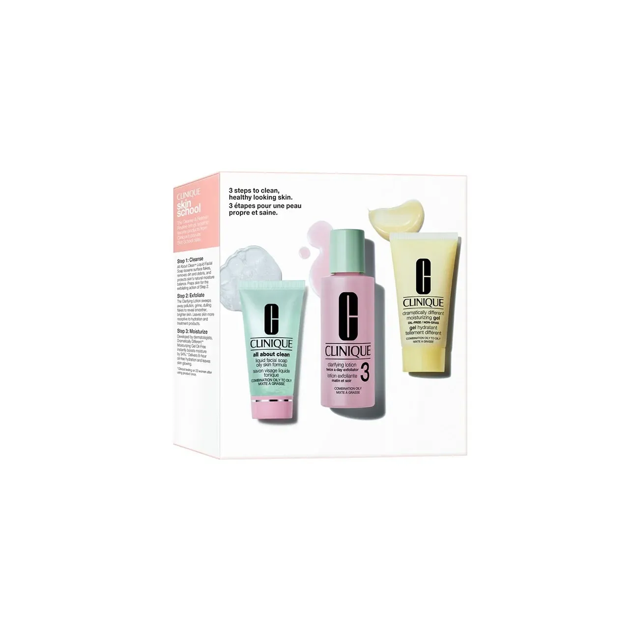 Clinique Starter Kit Skincare Routine 3 Step - Pelle da normale a grassa Kit