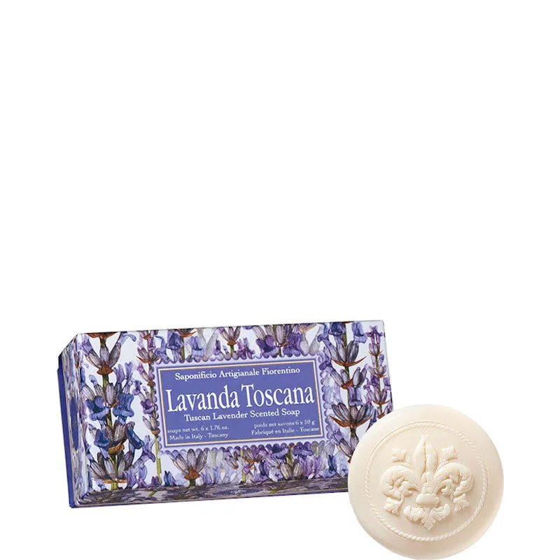 Saponificio Artigianale Fiorentino Lavanda Toscana 6 x 50 gr - 6 x 50 gr