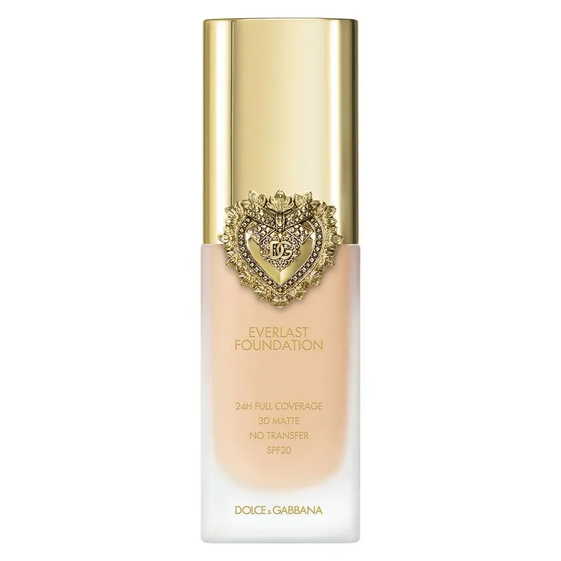 D&G Make Up Everlast Foundation Alta coprenza 24 ORE Effetto opaco 3D No transfer SPF20 6W Light