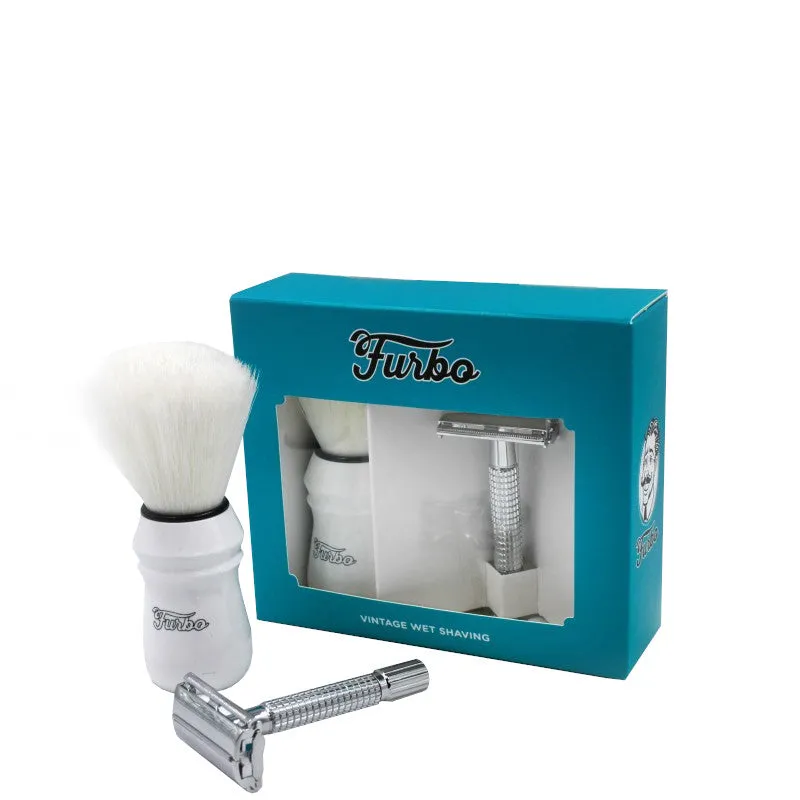 Furbo Vintage Wet Shaving Confezione RASOIO + PENNELLO FURBO - RASOIO + PENNELLO FURBO