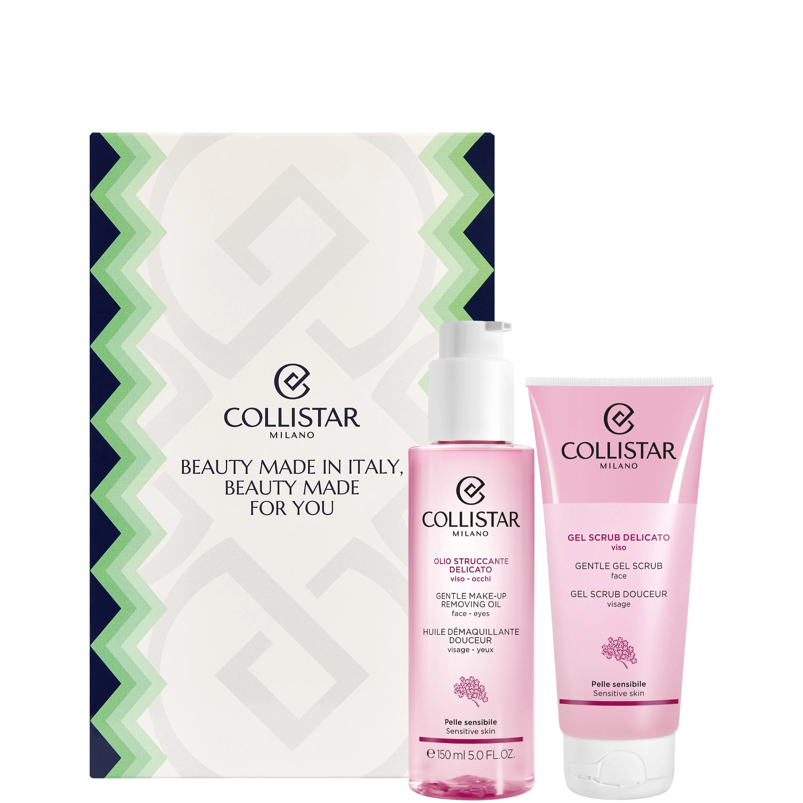 Collistar Olio Struccante Delicato Viso-Occhi + Gel Scrub Delicato Viso - 150 ML