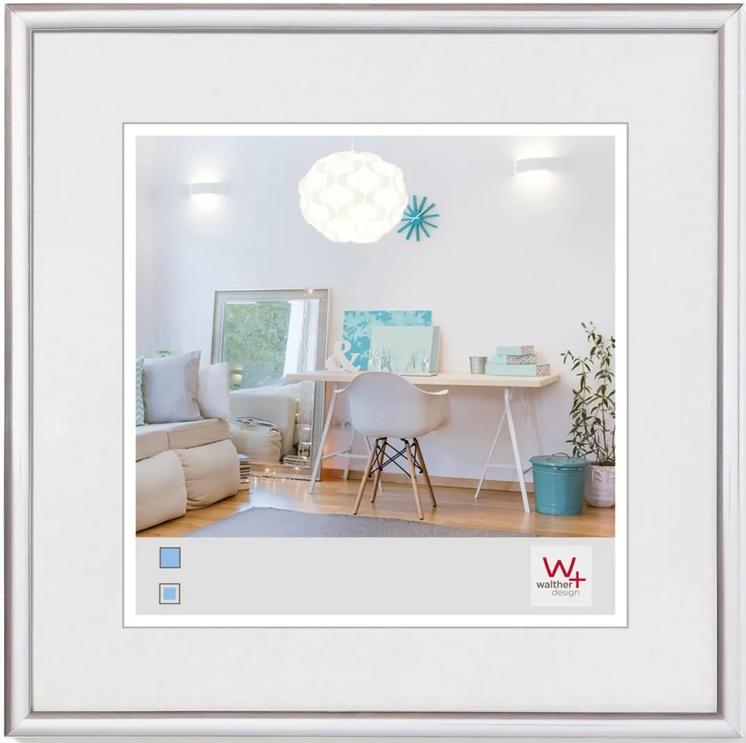 walther design cornice argento 20 x 20 cm Nuovo stile di vita cornice in plastica KV220S