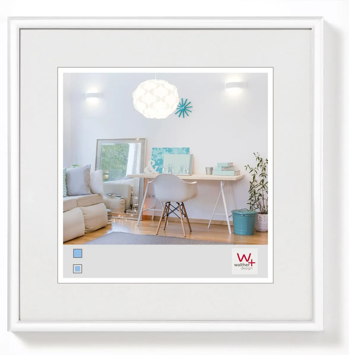 walther design cornice bianca 15 x 15 cm Nuovo stile di vita Cornice in plastica KV150W