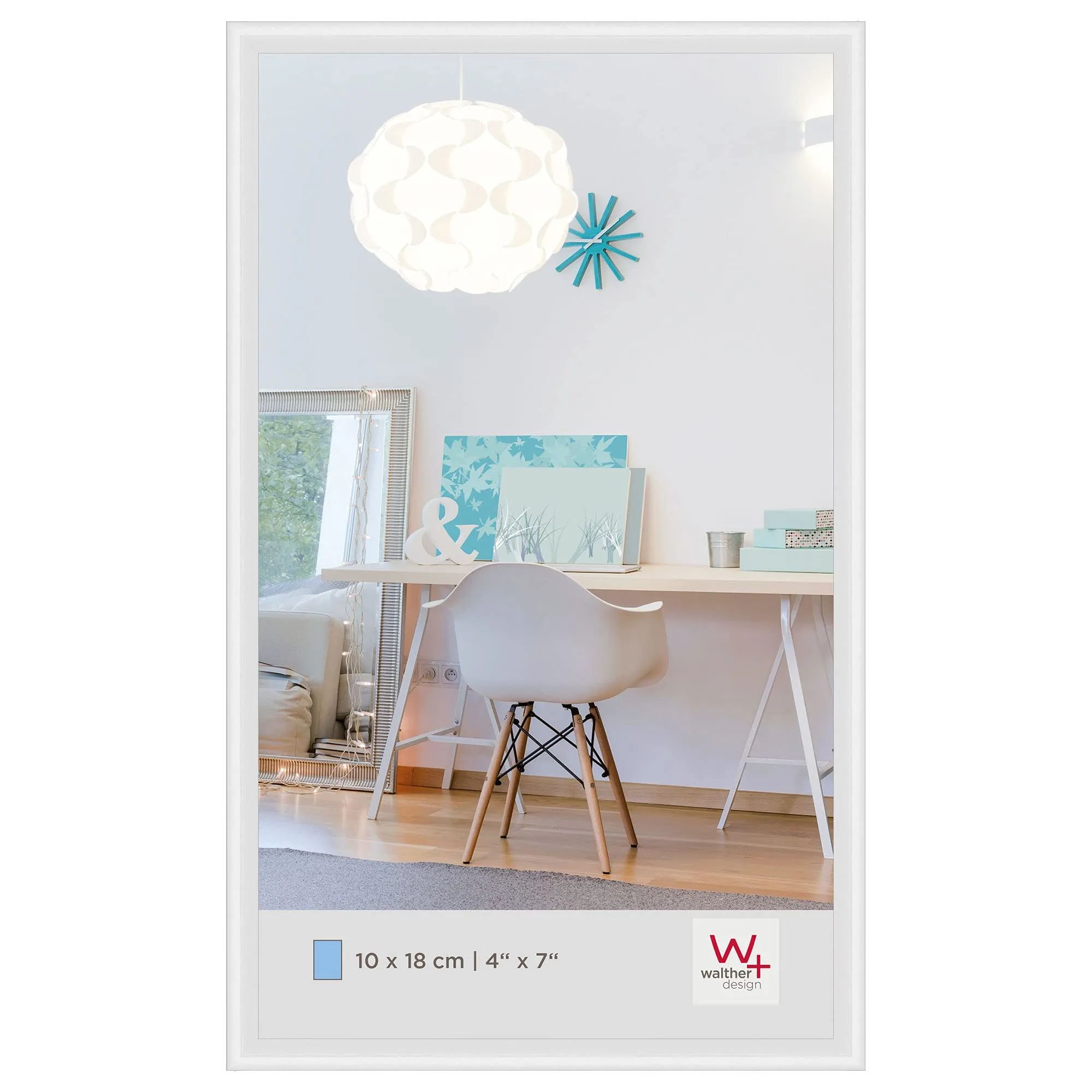 walther design cornice bianca 10 x 18 cm New Lifestyle Cornice in plastica KV118W