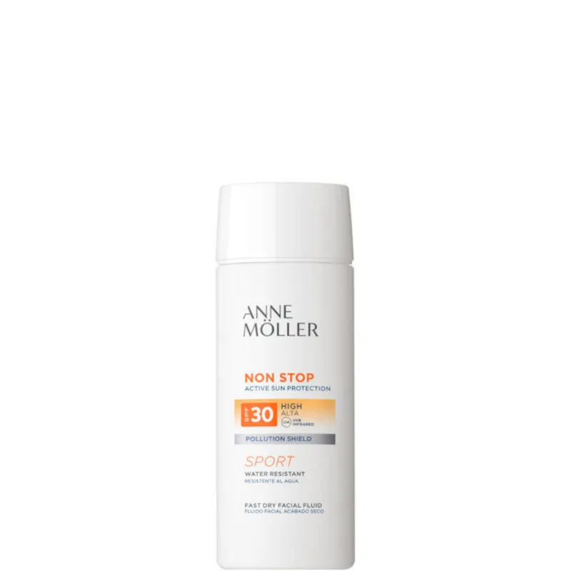 Anne Möller Non Stop Fast Dry Facial Fluid SPF 30 Sport Viso 75 ML - 75 ML