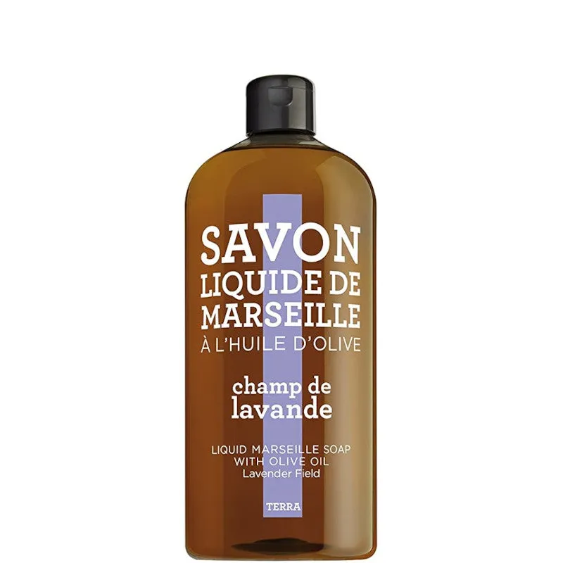 Compagnie de Provence TERRA - Champ de Lavande Savon Liquide de Marseille Recharge 1000 ML - 1000 ML