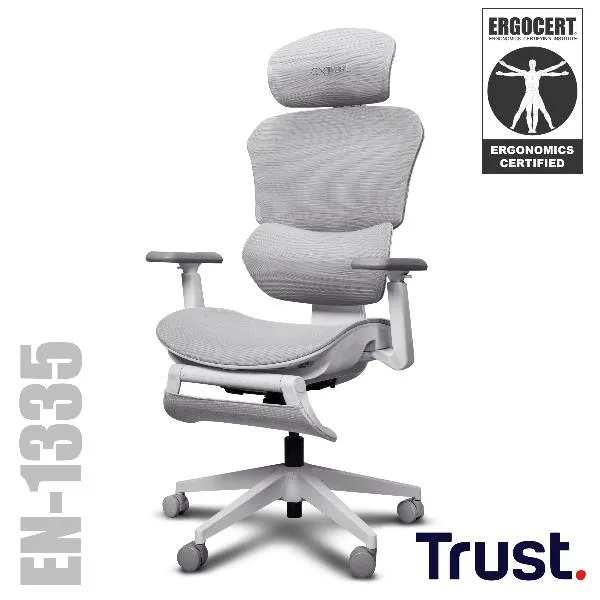 Trust GXT725W Rivara Mesh Gaming Chair Wht 26146