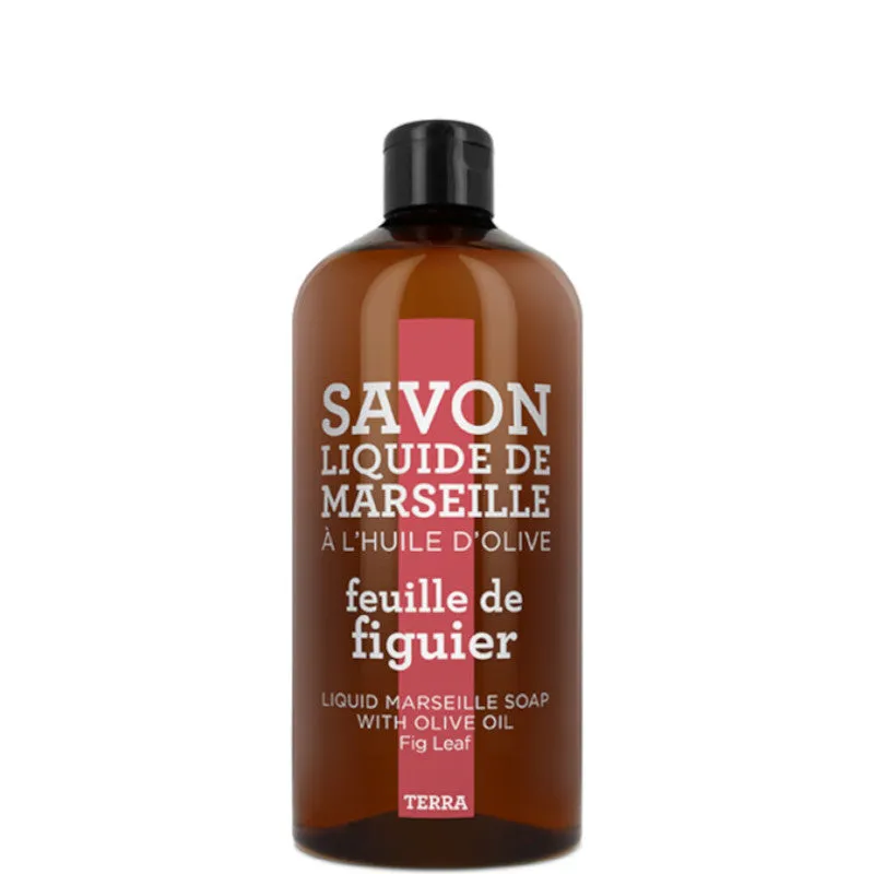 Compagnie de Provence TERRA - Feuille de Figuier Savon Liquide de Marseille Recharge 1000 ML - 1000 ML