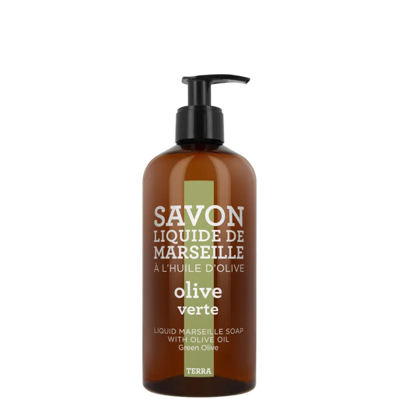 Compagnie de Provence TERRA - Olive Verte Savon Liquide de Marseille 500 ML - 500 ML
