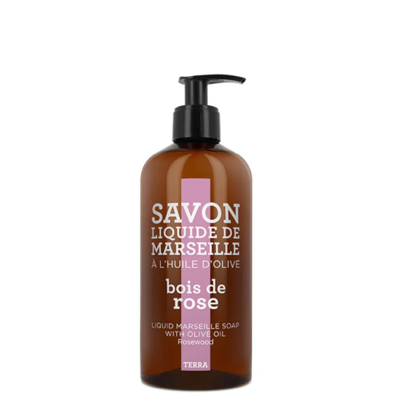 Compagnie de Provence TERRA - Bois de Rose Savon Liquide de Marseille 500 ML - 500 ML