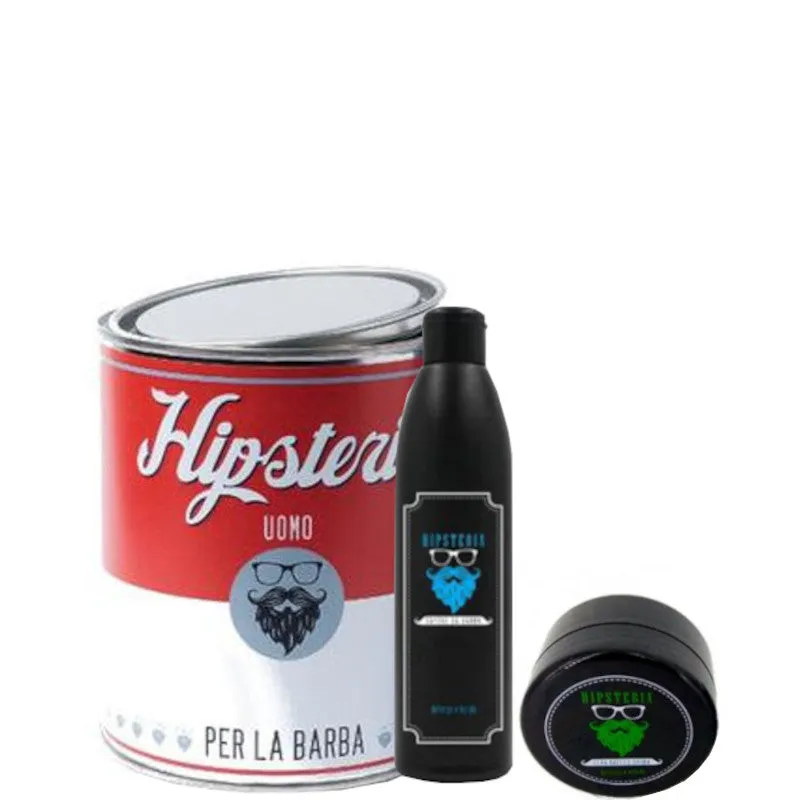 Hipsteria Sapone da Barba + Cera Barba e Baffi Confezione 125 ML Sapone da Barba + 50 ML Cera Barba & Baffi - 125 ML Sapone da Barba + 50 ML Cera Barba & Baffi