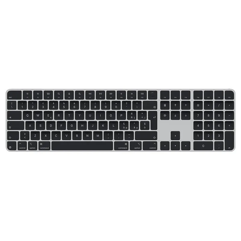 Apple Magic Keyboard con Touch ID e Tastierino Numerico Mxk83ta Nero