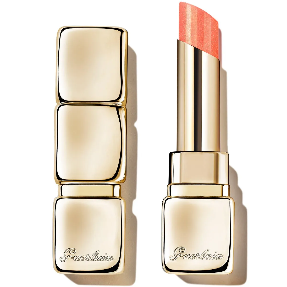 Guerlain KissKiss Bee Glow Hydrating & Plumping Tinted Lip Balm 389 Pearly Peach