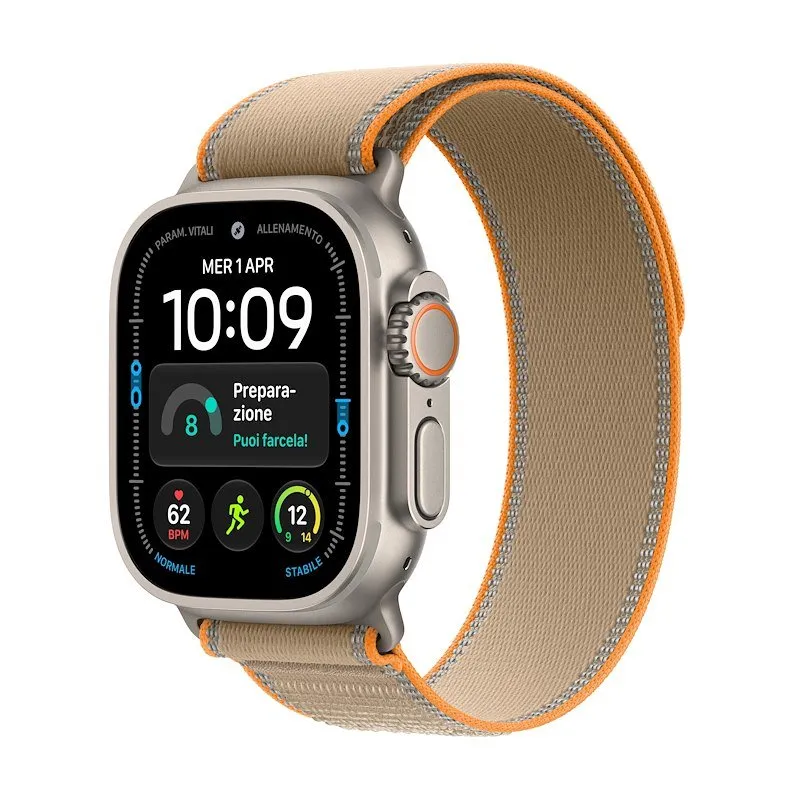 Apple Watch Ultra 4 GPS+Cellular 49MM S/M Cassa Titanio Naturale e Sport Band Sabbia
