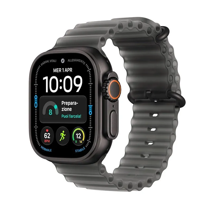 Apple Watch Ultra 4 GPS+Cellular 49MM Cassa Titanio Nero e Ocean Nero traslucido