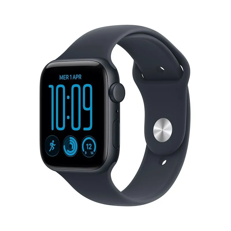 Apple Watch SE 3 GPS+Cellular 44MM M/L Cassa Alluminio Mezzanotte e Sport Band Blu Marino