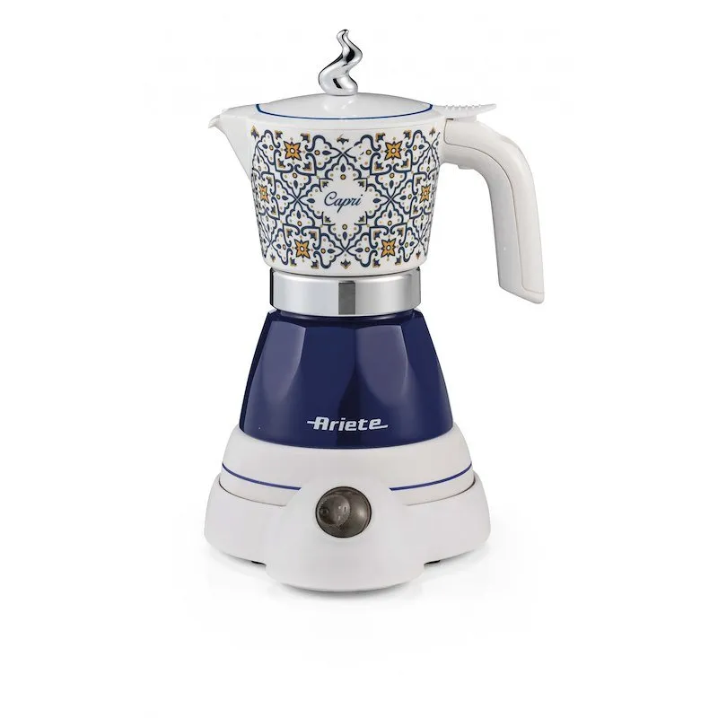 Ariete Moka elettrica 1358 Aroma Capri Blu Bianco