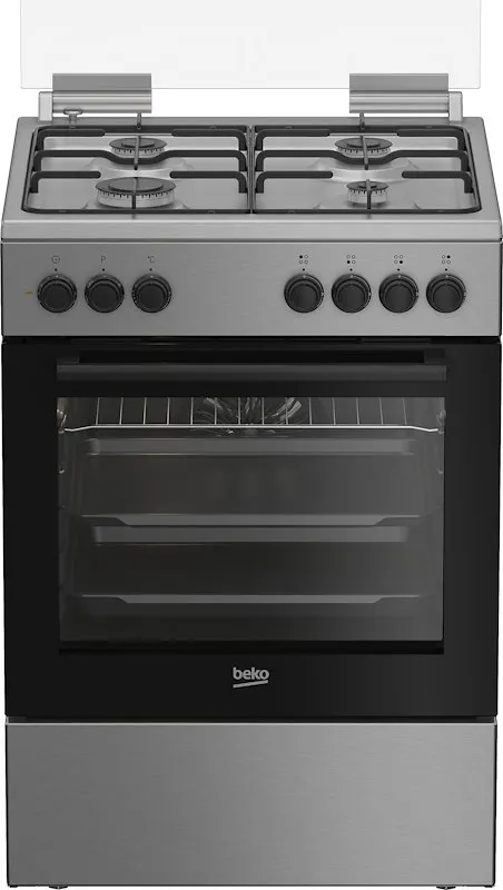 Beko Cucina Gas Forno Elettrico FBE62120XD Grigio/Inox