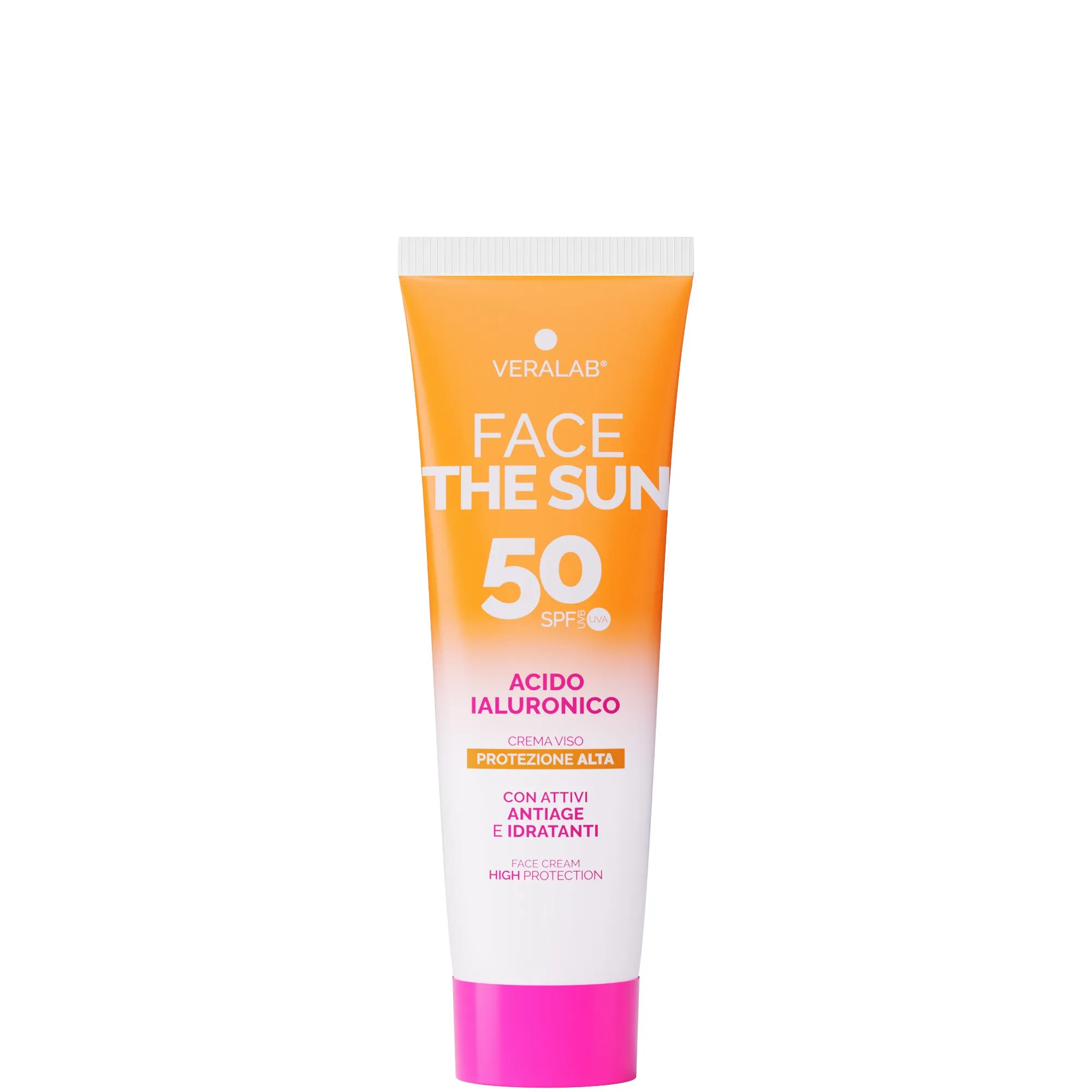 Veralab Veralab Face the Sun Acido Ialuronico Crema Viso SPF50 - 50 ML