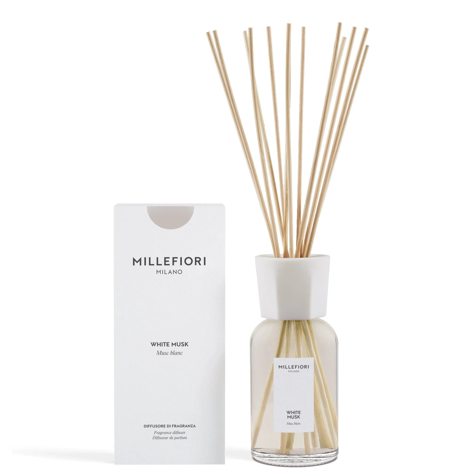 Millefiori Milano Millefiori Milano Diffusore a Bastoncini White Musk - 500 ML