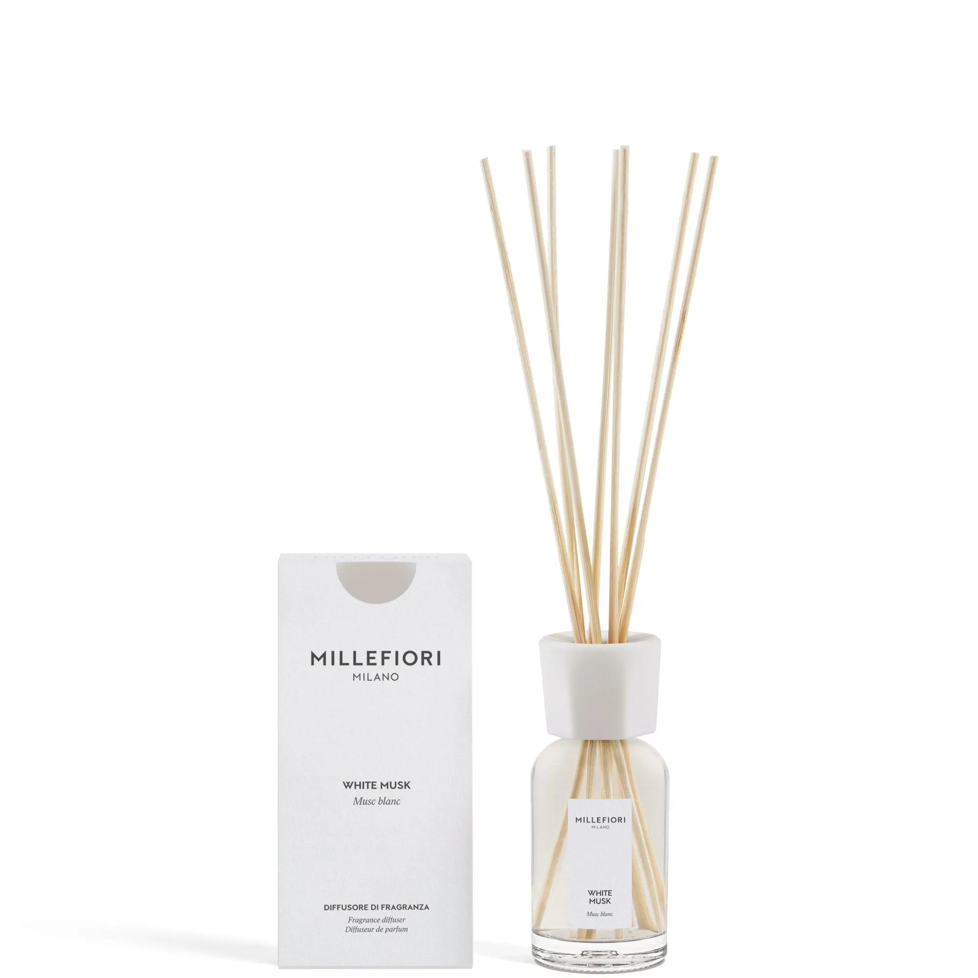 Millefiori Milano Millefiori Milano Diffusore a Bastoncini White Musk - 100 ML