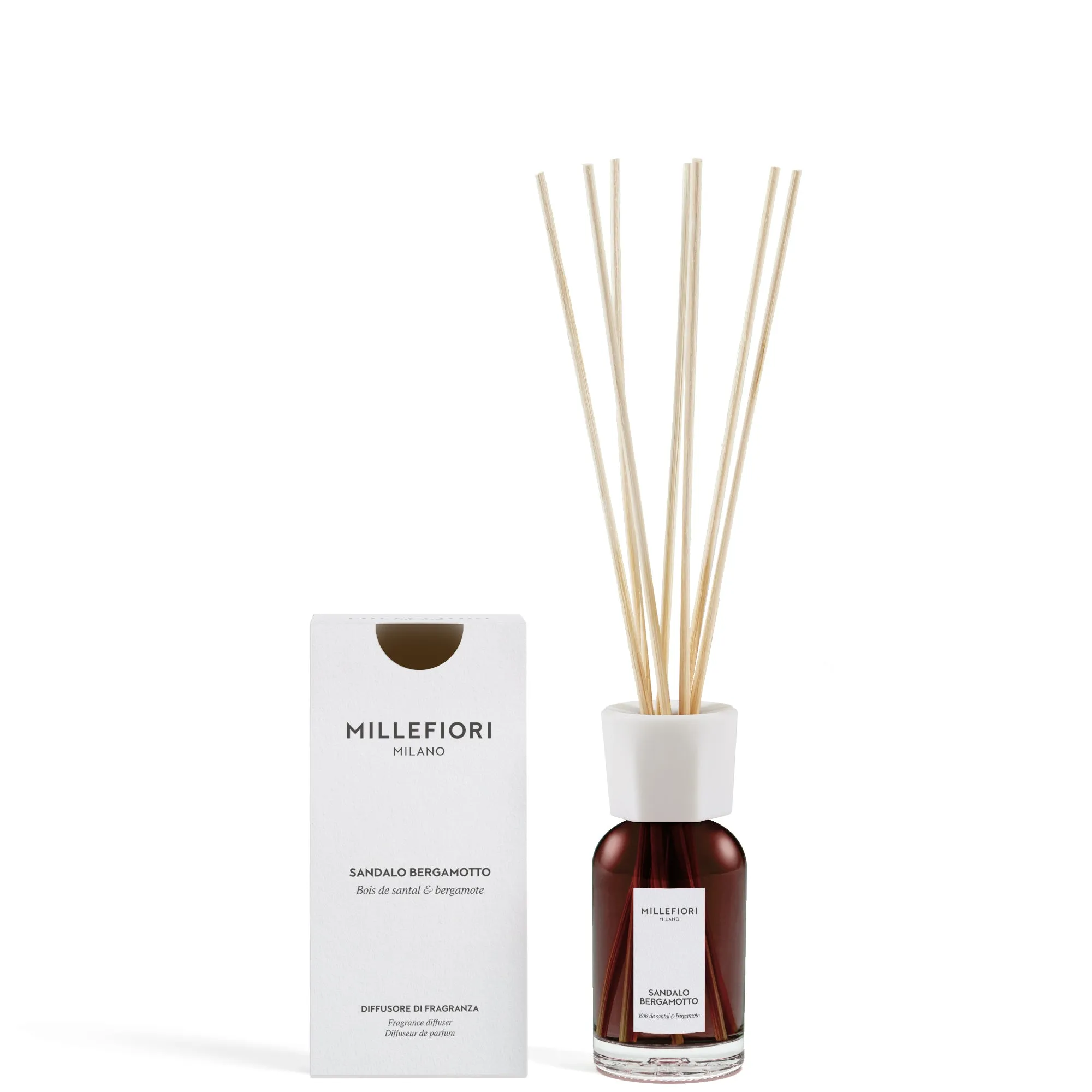 Millefiori Milano Millefiori Milano Diffusore a Bastoncini Sandalo Bergamotto - 100 ML