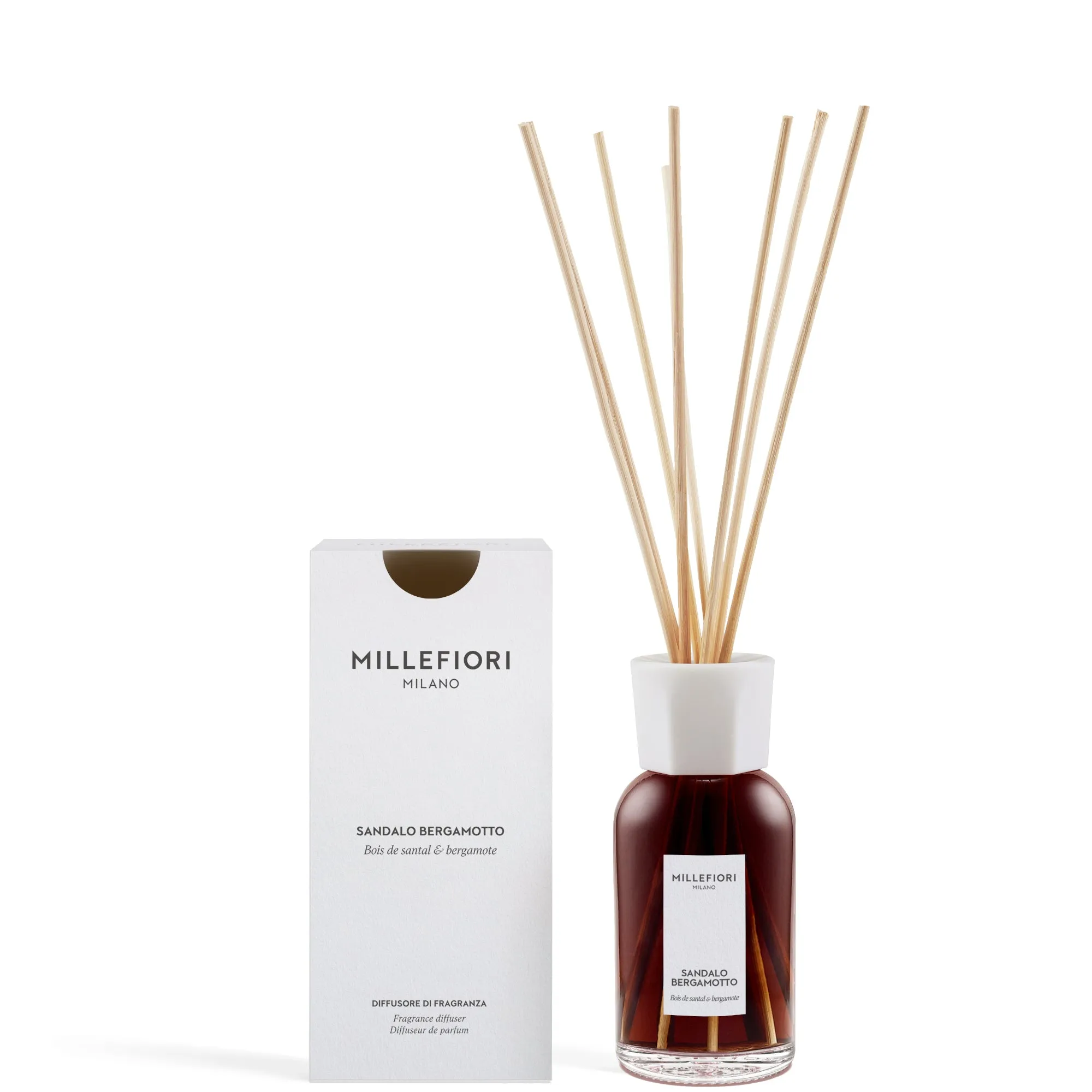 Millefiori Milano Millefiori Milano Diffusore a Bastoncini Sandalo Bergamotto - 250 ML