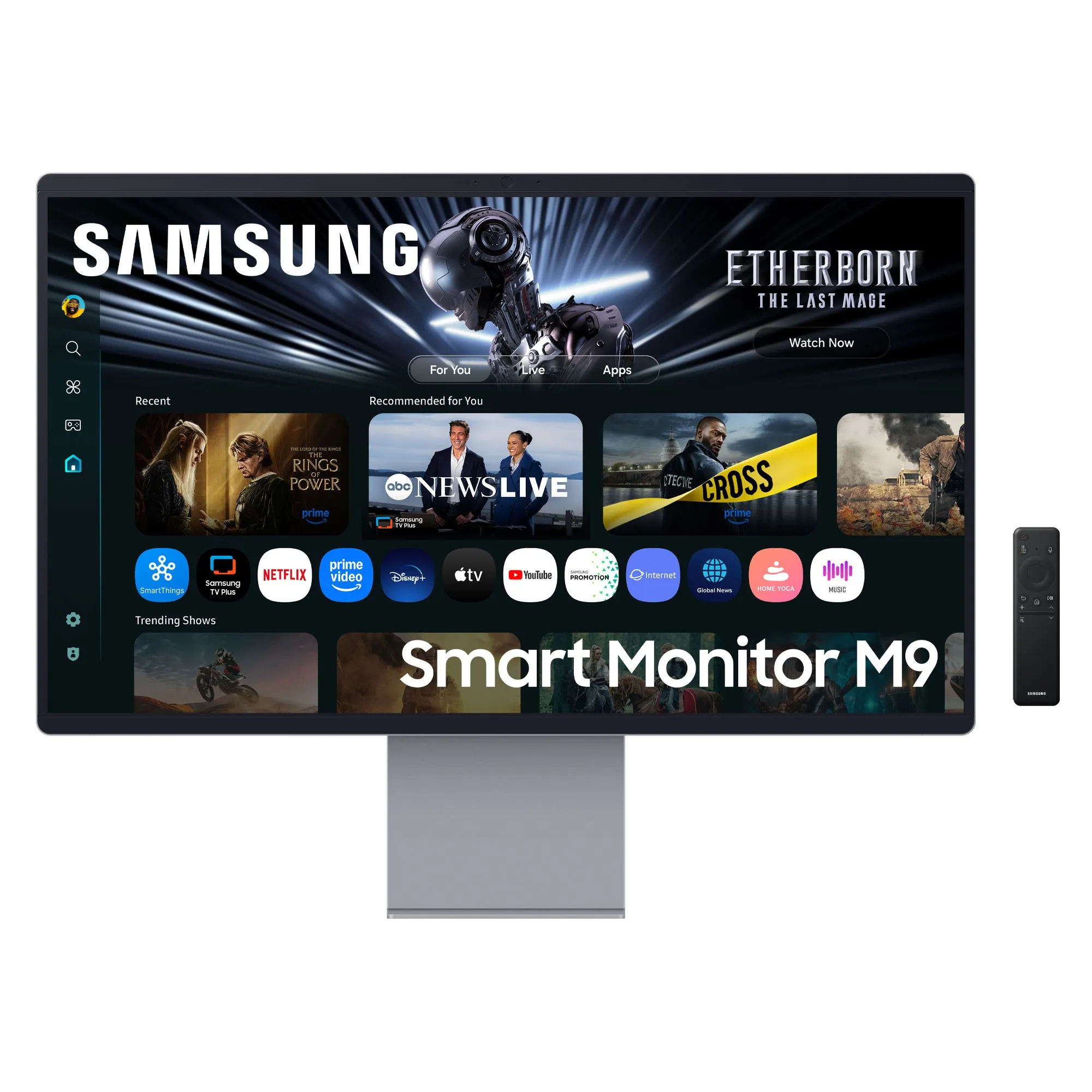 Samsung Smart Monitor 32 Oled 16:9 4K Uhd 003Ms 250 Cdm 165Hz Pivot Dp/Hdmi Multimediale Smart Monitor M9