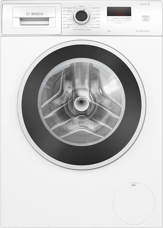 Bosch Lavatrice 8Kg Serie 2 Wge03200it Bianco