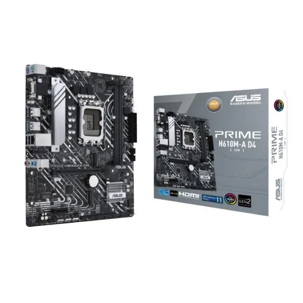 Asus Scheda Madre Prime H610M-A D4-CSM M-Atx 90MB19P0-M0EAYC