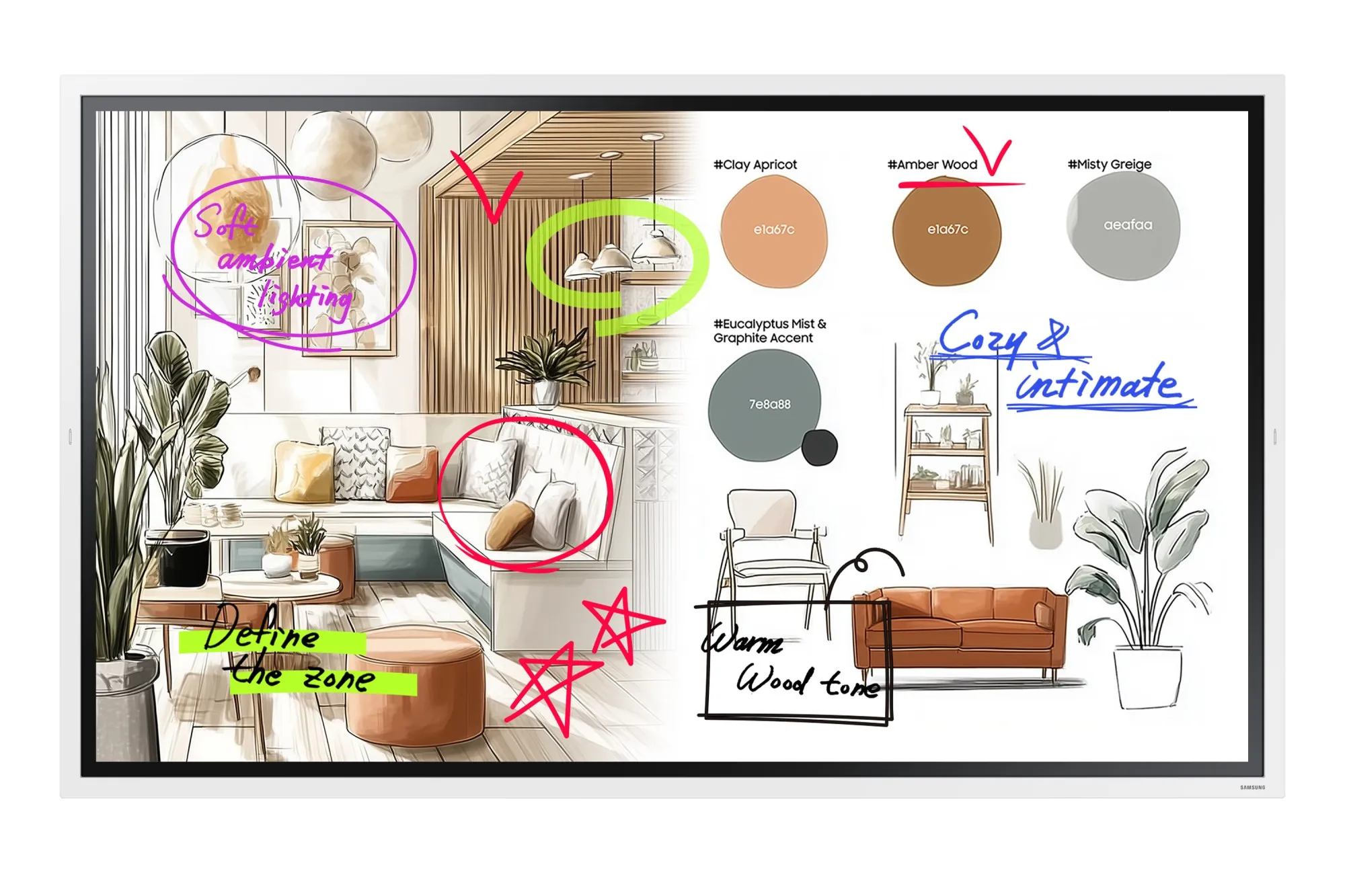 Mon 65Touch Va Mm Samsung Pro Touch Interattivo Wm65Fx Flip Pro
