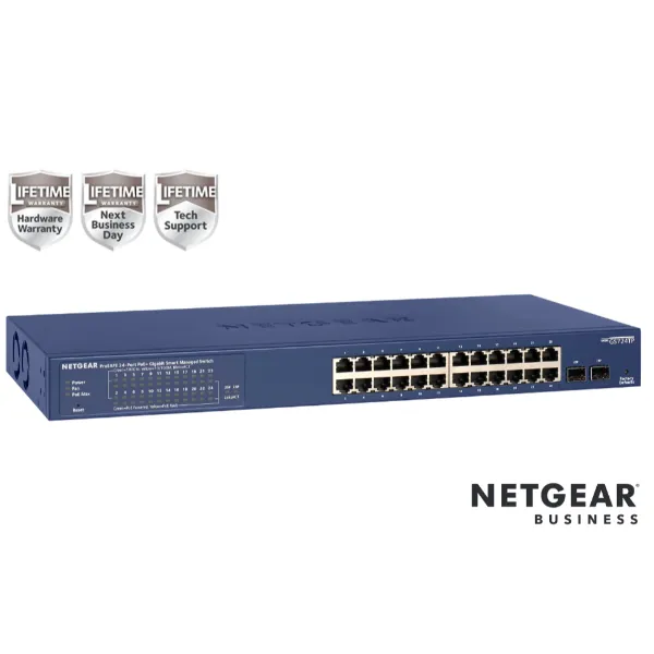 Netgear 24P Ge Poe+ Smart Managed Pro Switch GS724TP-300EUS